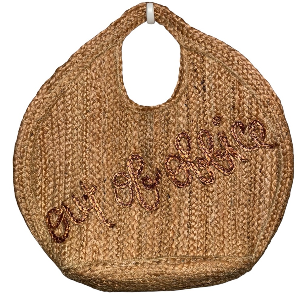 Shiraleah Out of Office Jute Tote Bag - Picture 1 of 3